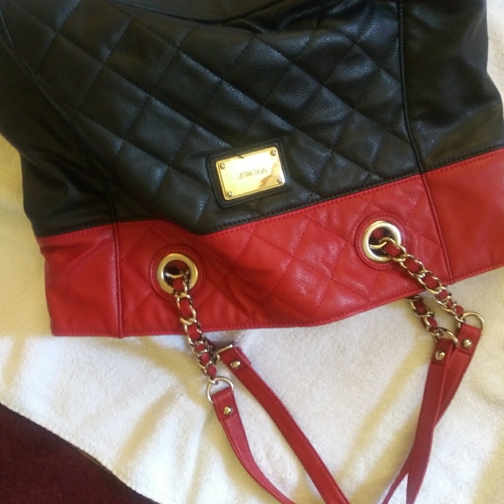 Nine West Black and Red Tote